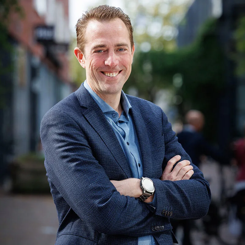 Portret van Martijn Klein Hofmeijer, directeur en taxateur van Eemland Taxaties